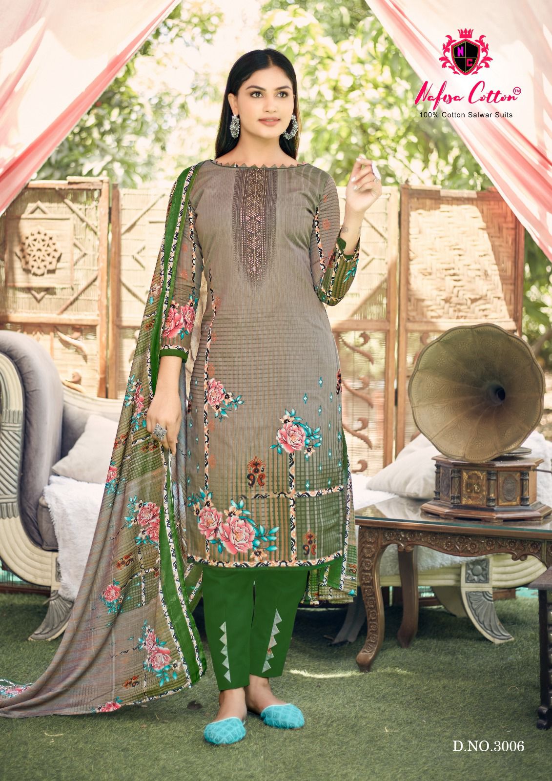 Nafisa Esra Karachi Suits Vol 3 Karachi Cotton Dress Material
